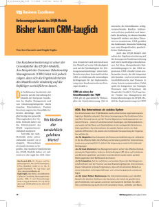 D Bisher kaum CRM-tauglich