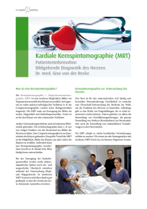 Kardiale Kernspintomographie (MRT)