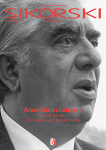 Aram Chatschaturjan - Sikorski Musikverlage