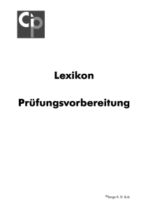 Lexikon Prüfungsvorbereitung