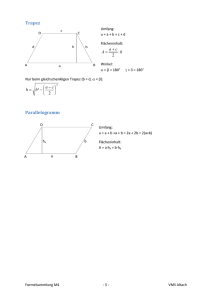 Trapez, Parallelogramm