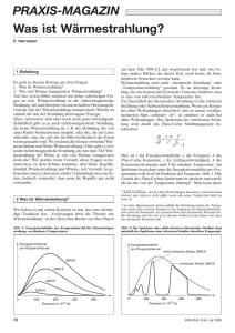 PRAXIS-MAGAZIN Was ist Wärmestrahlung?