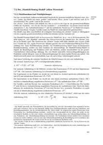 7.3) Das „Mundell-Fleming-Modell“ (offene Wirtschaft) - Marx