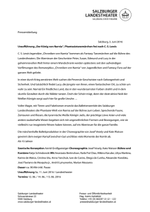 Pressemitteilung Salzburg, 3. Juni 2016 Uraufführung „Der König