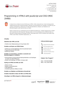 Programming in HTML5 with JavaScript and CSS3 (MOC 20480)