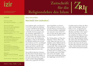 Zeitschrift für die Religionslehre des Islam IZRL