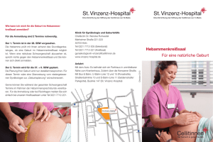 Hebammenkreißsaal Für eine natürliche Geburt - St. Vinzenz