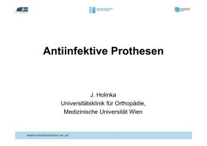Doz. Dr. - "Antiinfektive Prothesen"