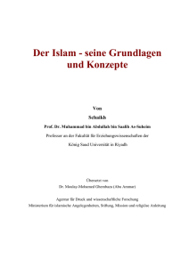 Der Islam - seine Grundlagen und Konzepte