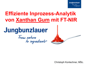 Effiziente Inprozess-Analytik von Xanthan Gum mit FT-NIR