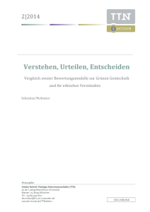 Grüne Gentechnik als Herausforderung für die Ethik