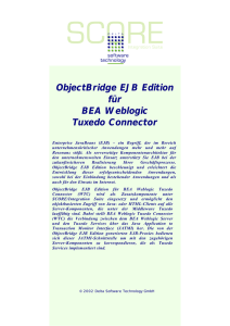 Object Bridge EJB Edition für BEA Weblogic Tuxedo Connector