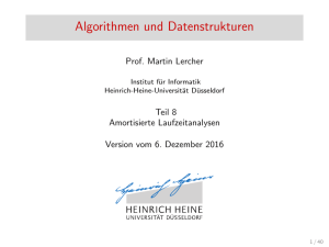Vorlesung 8 - Universität Düsseldorf: Informatik - Heinrich