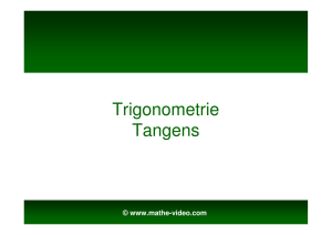 Trigonometrie Tangens
