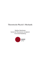 Klassische Mechanik - Institut für Theoretische Astrophysik