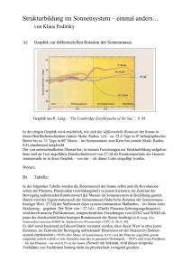 Strukturbildung im Sonnensystem – einmal anders…