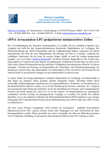 cDNA Arrayanalyse LPC-präparierter melanozytärer Zellen PDF