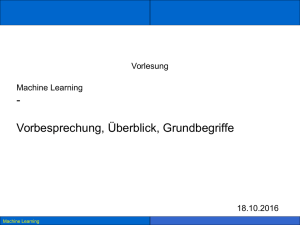 Machine Learning