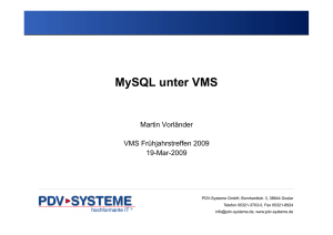 MySQL unter VMS - de.openvms.org