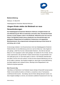 J&uuml;ngere Kinder stellen die Weidmatt vor neue Herausforderungen