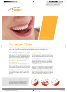 Magazin "Zahnpflege und Ernährung"