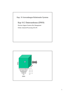 Kapitel 10.2: Datawarehouse