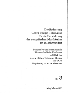 Inhalt T. 3 - Telemann in Magdeburg