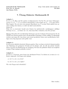 Übungsblatt 7 - Lehrstuhl II für Mathematik - RWTH