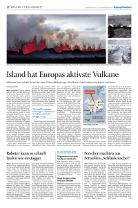 Island hat Europas aktivste Vulkane