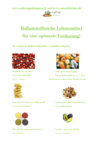 Ballaststoffreiche Lebensmittel Infografik – PDF
