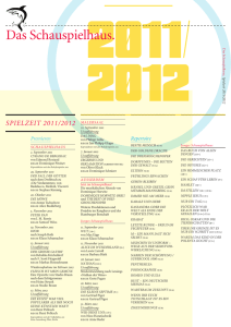 spielzeit 2011/2012 - Kulturserver