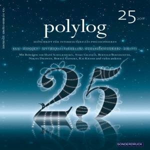 Viertelhundert polylog - polylog. Zeitschrift für interkulturelles