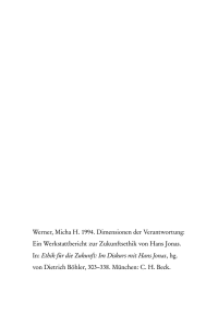 Werner, Micha H. 1994. Dimensionen der Verantwortung: Ein