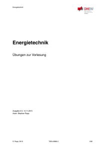 Energietechnik - DHBW Stuttgart