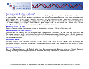 Von-Hippel-Lindau-Syndrom - Institut für Medizinische Genetik und