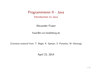 Programmieren II - Java