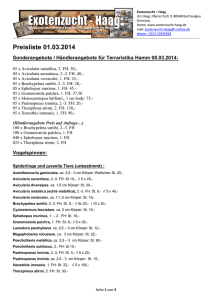 Preisliste 01.03.2014 - Exotenzucht-Haag