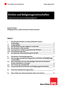 Kirchen und Religionsgemeinschaften