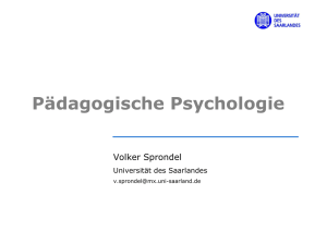 Einführung in die Psychologie