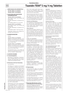 Tizanidin-TEVA® 2 mg / 4 mg Tabletten