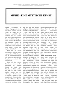 Musik, eine mystische Kunst - AMORC Baden