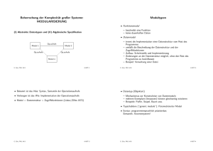 Beherrschung der Komplexität großer Systeme