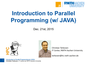 Introduction to Parallel Programming (w/ JAVA)