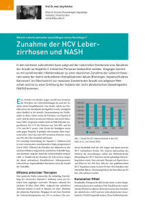 Zunahme der HCV Leber- zirrhosen und NASH