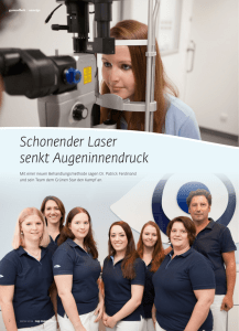 Schonender Laser senkt Augeninnendruck