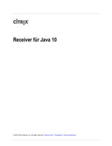 Receiver für Java 10