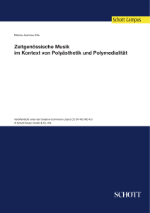 Zeitgenössische Musik im Kontext von Polyästhetik und Polymedialität