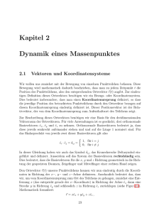 Kapitel 2 Dynamik eines Massenpunktes