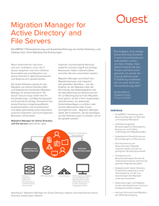 Migration Manager for Active Directory® and File Servers
