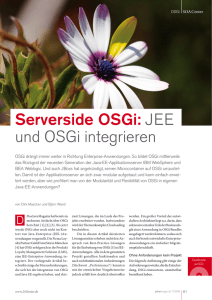 Serverside OSGi: JEE und OSGi integrieren